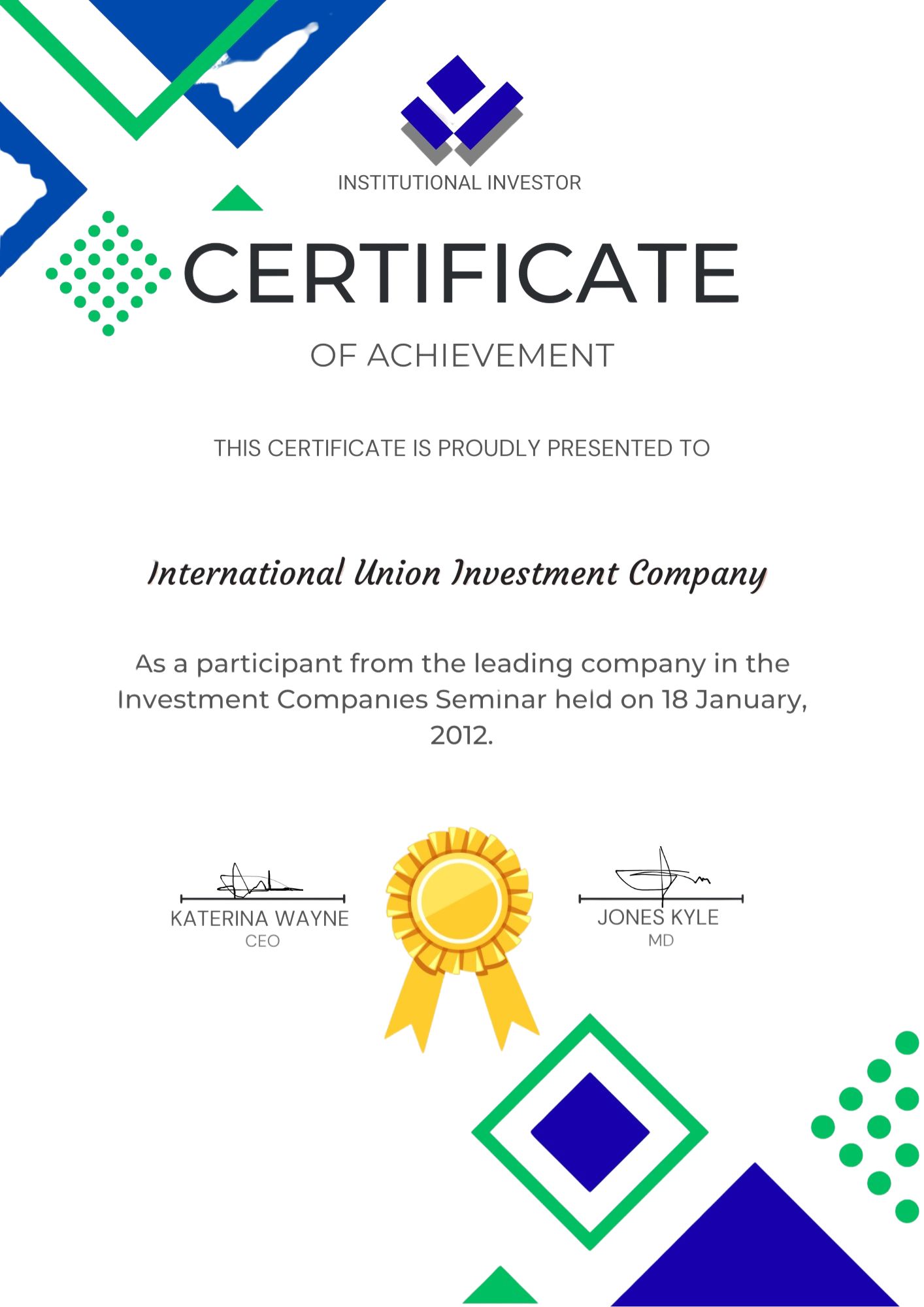Company Certificate